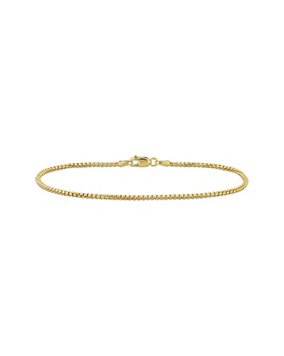 Italian Gold 10k  Box Link Chain Ankle Bracelet