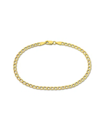 Italian Gold 10k  Curb Link Chain Bracelet