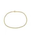 Italian Gold 10k  Curb Link Chain Bracelet