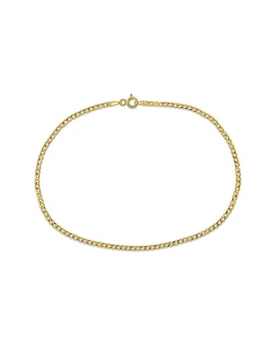 Italian Gold 10k  Curb Link Chain Bracelet