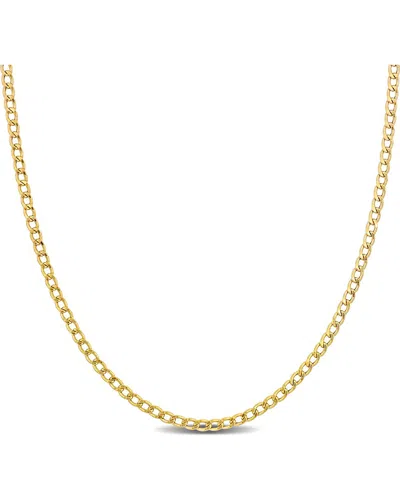 ITALIAN GOLD 10K ITALIAN GOLD CURB LINK CHAIN NECKLACE