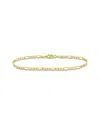 Italian Gold 10k  Figaro Chain Ankle Bracelet