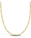Italian Gold 10k  Figaro Chain Necklace