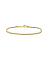 Italian Gold 10k  Franco Link Chain Ankle Bracelet