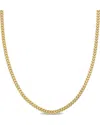 Italian Gold 10k  Franco Link Chain Necklace