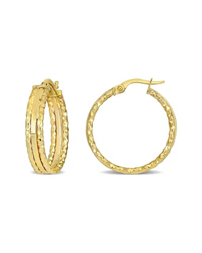 Italian Gold 10k  Hoops