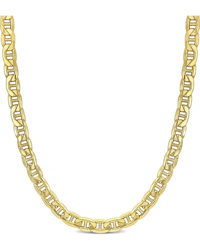 ITALIAN GOLD 10K ITALIAN GOLD MARINE LINK CHAIN NECKLACE