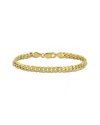 Italian Gold 10k  Miami Cuban Link Chain Bracelet