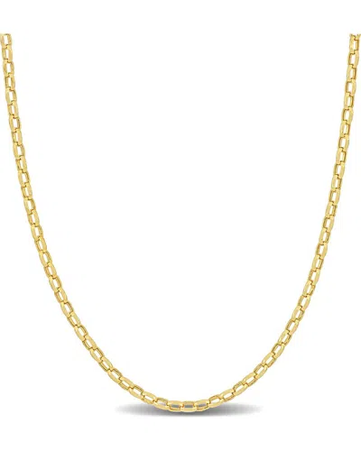 Italian Gold 10k  Rolo Link Chain Necklace