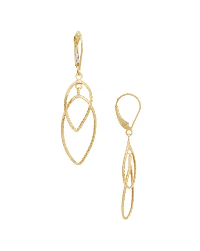 Italian Gold 10k Twist Graduated Ovals Earrings