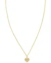 Italian Gold 14k 0.04 Ct. Tw. Diamond Heart Necklace