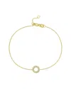 Italian Gold 14k 0.06 Ct. Tw. Diamond Bracelet