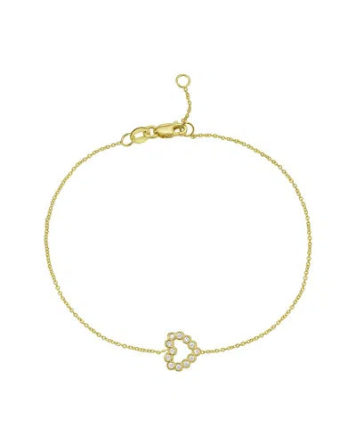 Italian Gold 14k 0.06 Ct. Tw. Diamond Bracelet