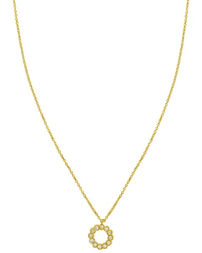 Italian Gold 14k 0.06 Ct. Tw. Diamond Necklace