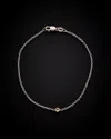 Italian Gold 14k 0.08 Ct. Tw. Diamond Bracelet In Neutral