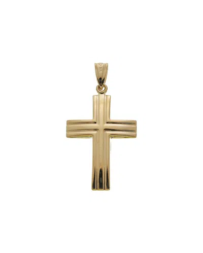 Italian Gold 14k 1-inch Cross Pendant