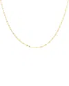 Italian Gold 14k 1.8mm Diamond Cut Valentino Mirror Chain Necklace In Gold
