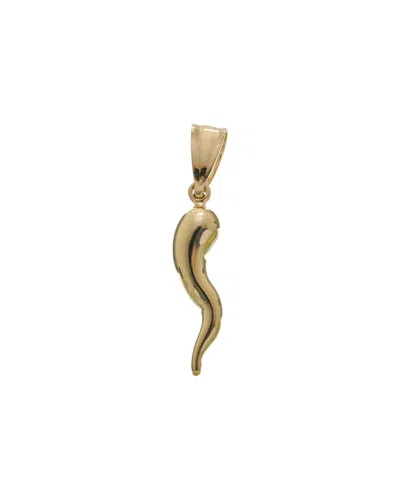 Italian Gold 14k 25mm Italian Horn Pendant