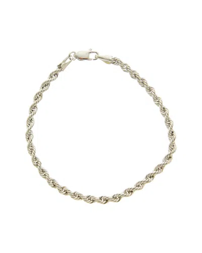 Italian Gold 14k 3.3mm Hollow Rope Bracelet In Metallic