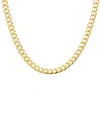 Italian Gold 14k 5.2mm Semi-solid Miami Cuban Necklace In Gold