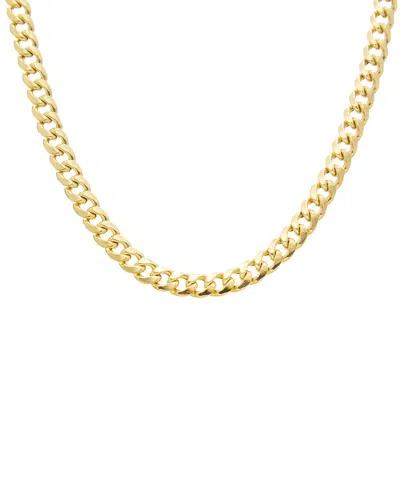 Italian Gold 14k 5.2mm Semi-solid Miami Cuban Necklace