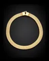 Italian Gold 14k 5.8mm Double Row Chevron Fancy Link Bracelet