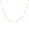 Italian Gold 14k .95mm Diamond Cut Round Wheat Chain Necklace In Gold