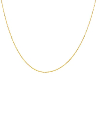 Italian Gold 14k .95mm Diamond Cut Round Wheat Chain Necklace