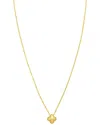 Italian Gold 14k Clover Necklace In Gold