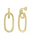 Italian Gold 14k Door Knocker Hoop Earrings In Gold