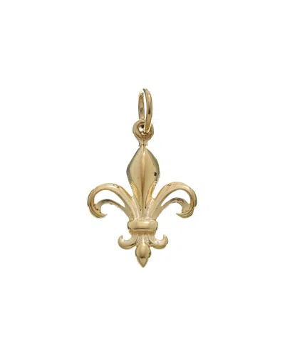 Italian Gold 14k Fleur De Lis Pendant