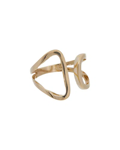Italian Gold 14k Geometric Open Ring