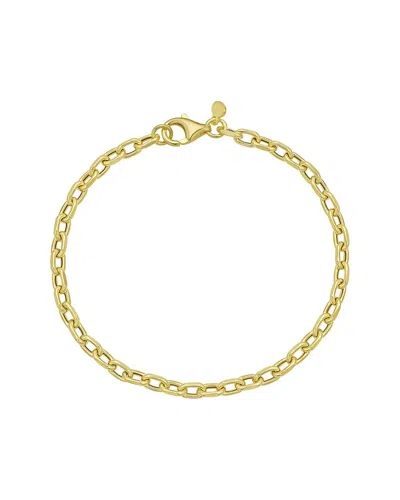 Italian Gold 14k Gold Charm Links Bracelet