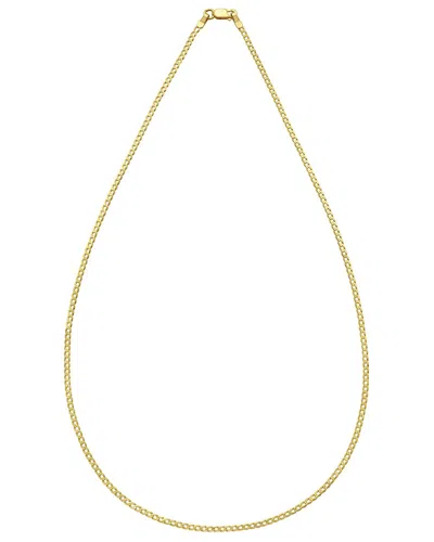 Italian Gold 14k Gold Curb Chain Necklace