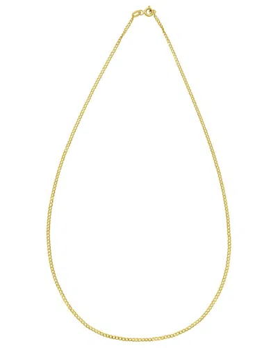 Italian Gold 14k Gold Curb Chain Necklace