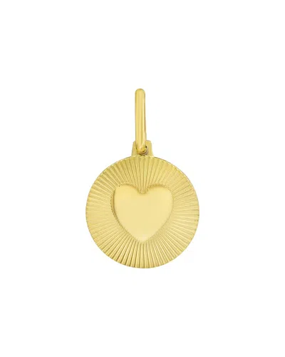 Italian Gold 14k Gold Heart Charm Pendant