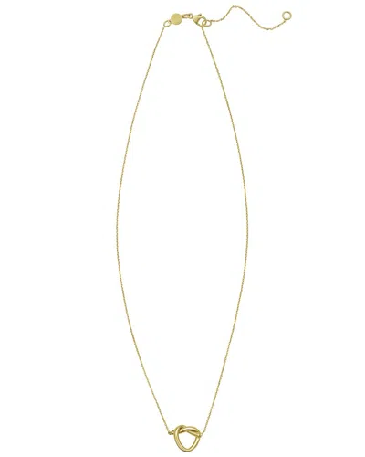 Italian Gold 14k Gold Love Knot Necklace