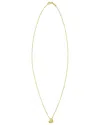 Italian Gold 14k Gold Mini Puff Heart Necklace In Gold