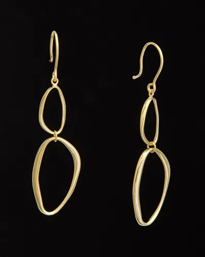 Italian Gold 14k Graduated Oval Drop Earrings In Gold
