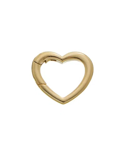 Italian Gold 14k Heart Push Lock Connector (2.0mm) Accessory