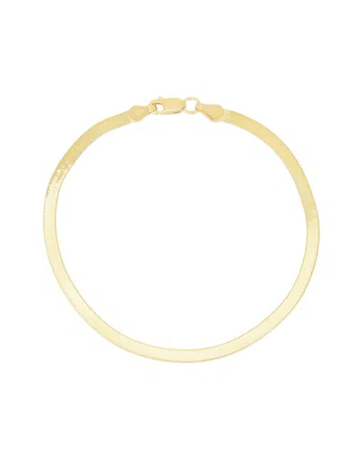 Italian Gold 14k Herringbone Chain Bracelet