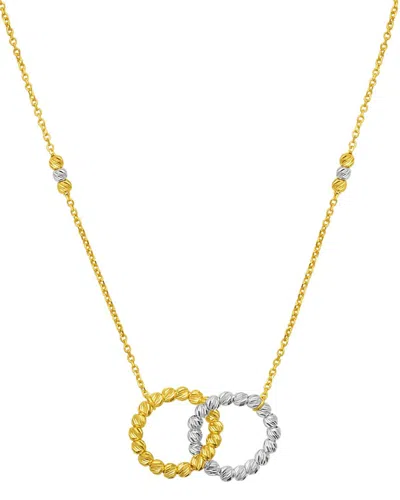 Italian Gold 14k Interlocking Necklace