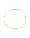 Italian Gold 14k  0.02 Ct. Tw. Diamond Solo Bracelet