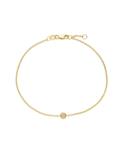 Italian Gold 14k  0.02 Ct. Tw. Diamond Solo Bracelet
