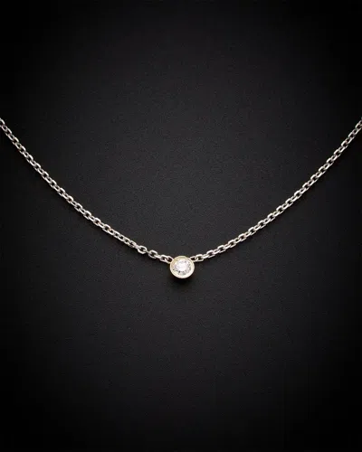 Italian Gold 14k  0.08 Ct. Tw. Diamond Necklace