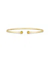 Italian Gold 14k  0.21 Ct. Tw. Citrine Bangle Bracelet
