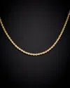 Italian Gold 14k  1.9mm Semi-solid Rope Necklace