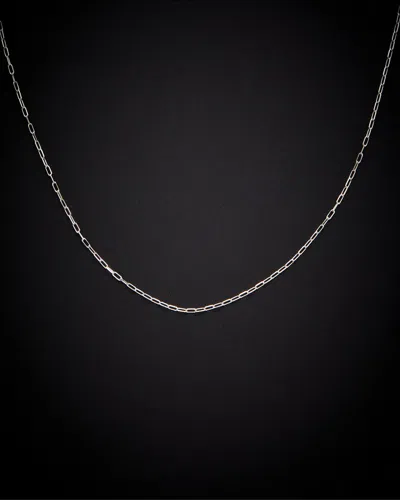 Italian Gold 14k  1mm Paperclip Chain Necklace