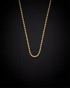 Italian Gold 14k  2mm Polished Ball Chain Necklace