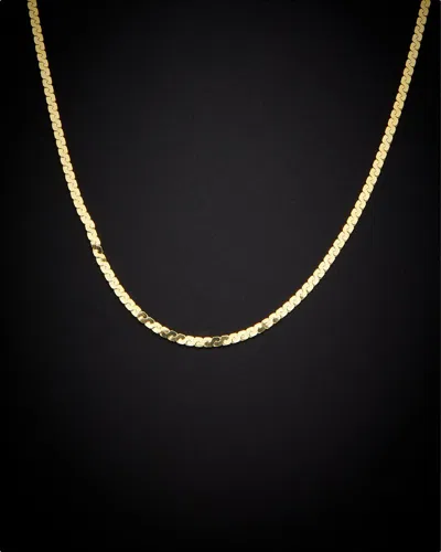 Italian Gold 14k  2mm Serpentine Chain Necklace